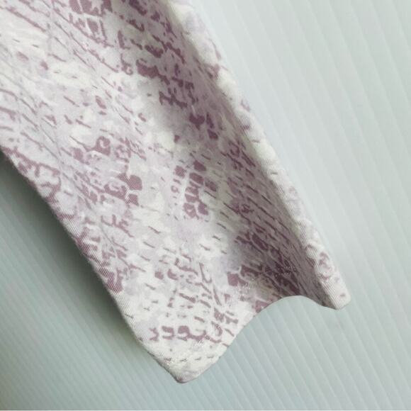 Pink by Victorias Secret long sleeve python print bodysuit size large - Picture 4 of 8